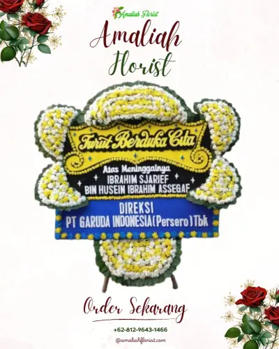 Papan Bunga Duka di Jambangan
