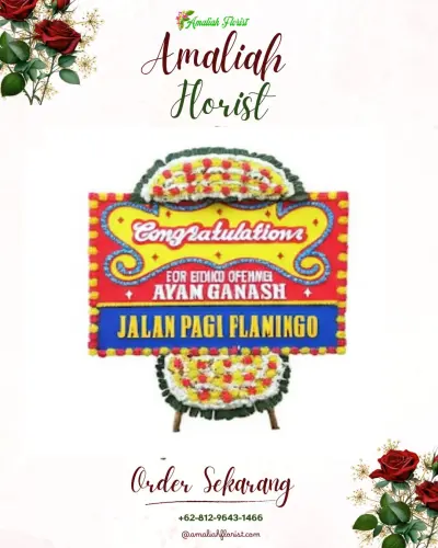 Bunga Papan Congratulation di Jambangan